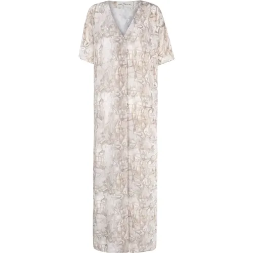 Ritual, printed silk dress , female, Sizes: XL, 2XL, L - Cortana - Modalova