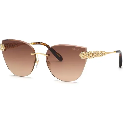 Rose Gold Sunglasses Brown Shaded,Sunglasses - Chopard - Modalova