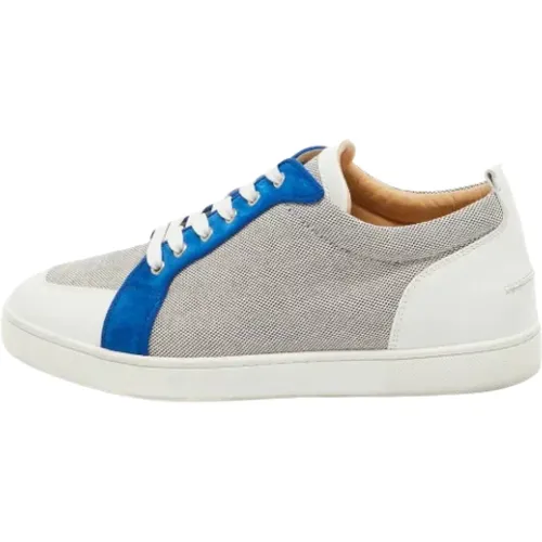 Pre-owned Canvas sneakers , male, Sizes: 11 1/2 UK - Christian Louboutin Pre-owned - Modalova