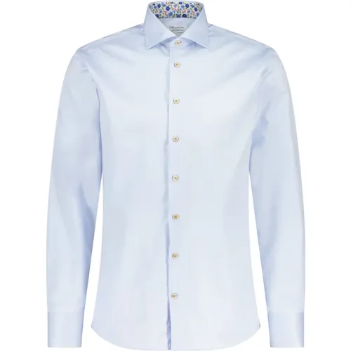 Double Cotton Fitted Shirt , male, Sizes: 2XL, 5XL, L, 6XL, 4XL, 3XL, XL, 7XL, M - Stenströms - Modalova
