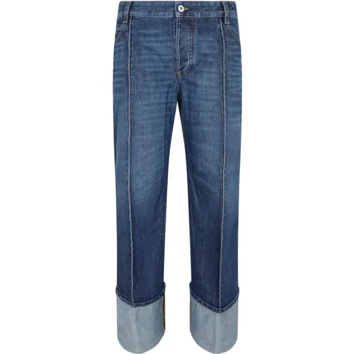 Blaue Denim-Jeans mit Verzierungen - Bottega Veneta - Modalova