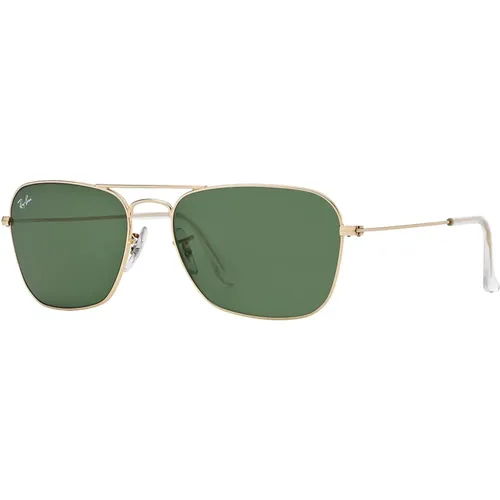 Caravan Green Transparent Sunglasses , male, Sizes: 55 MM, 58 MM - Ray-Ban - Modalova