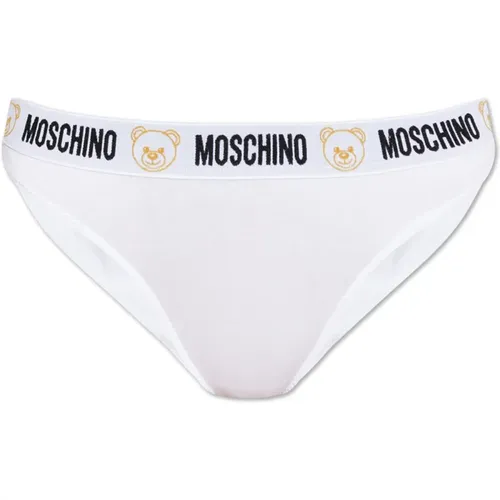 Slips mit Logo , Damen, Größe: M - Moschino - Modalova