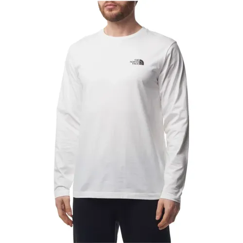 Langarm Logo Herren T-Shirt , Herren, Größe: M - The North Face - Modalova