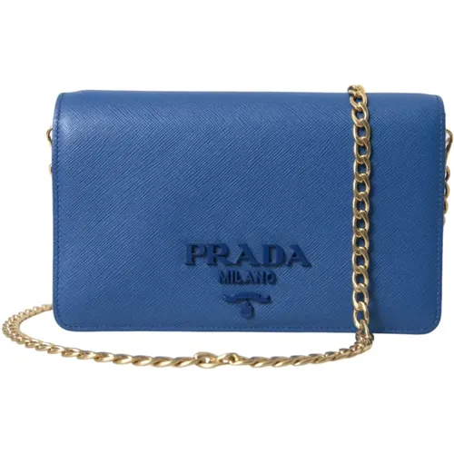 Elegante Monogramm Leder Sling Tasche - Prada - Modalova