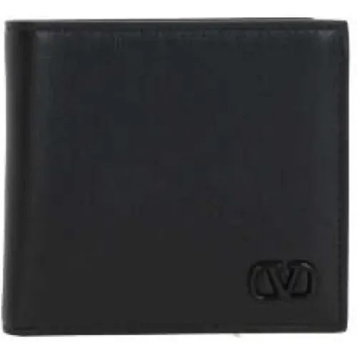 Leather VLogo Wallet Billfold , male, Sizes: ONE SIZE - Valentino Garavani - Modalova