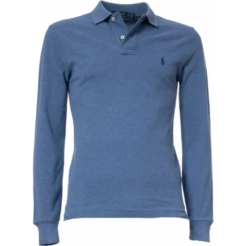 Long Sleeve Cotton Polo Shirt , male, Sizes: S - Polo Ralph Lauren - Modalova