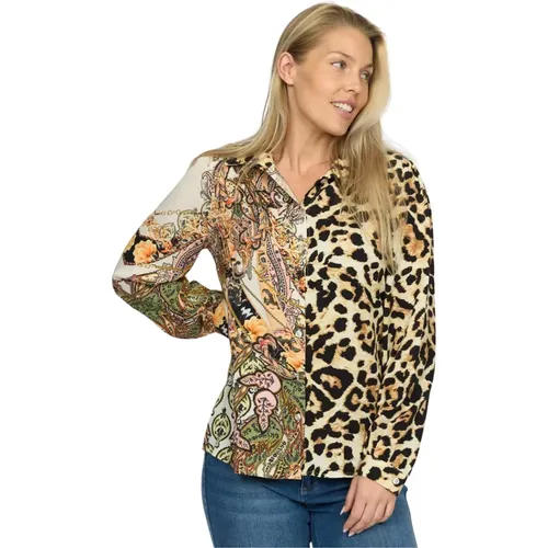 Animal Mix Shirt Sabba.Ea24 Style , female, Sizes: S, XL, M - 2-Biz - Modalova