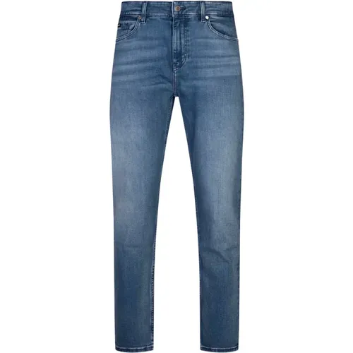 Blaue Denim Straight Fit Jeans - Hugo Boss - Modalova