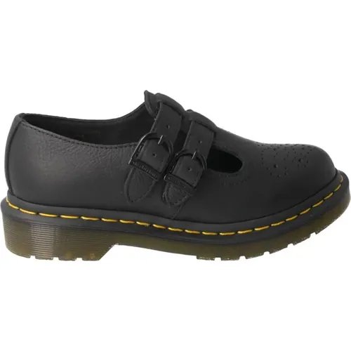 Schwarzer Lederschuh Mary Jane mit luftgepolsterter Sohle , Damen, Größe: 38 EU - Dr. Martens - Modalova