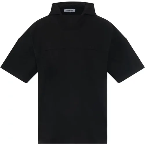 Short Sleeve Sweatshirt with Drawstring Hood , male, Sizes: S - Ambush - Modalova