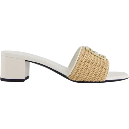 Golden 4G Raffia Mules , female, Sizes: 2 1/2 UK, 3 UK - Givenchy - Modalova