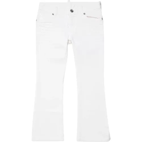 Farbige Boyfriend Jeans mit ausgestelltem Bein - Dsquared2 - Modalova