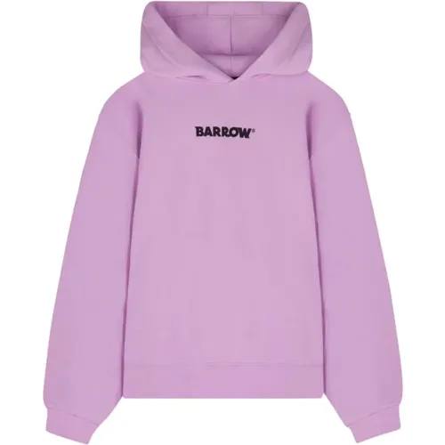 Rosa Lavendel Hoodie , Herren, Größe: L - BARROW - Modalova