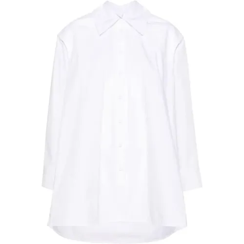 Weiße Popeline Klassische Bluse , Damen, Größe: XS - Jil Sander - Modalova
