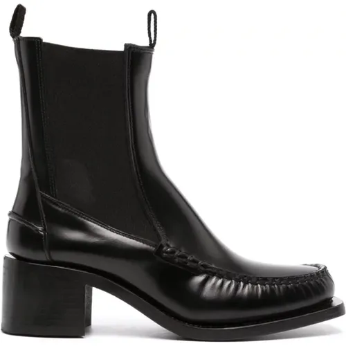 Leather Ankle Boots , female, Sizes: 3 UK - Hereu - Modalova