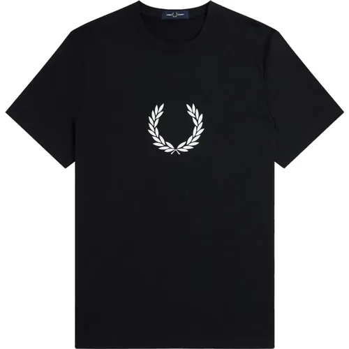 Laurel Wreath Grafik T-Shirt , Herren, Größe: M - Fred Perry - Modalova