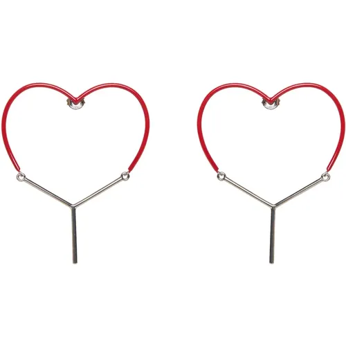 Heart Earrings , female, Sizes: ONE SIZE - Y/Project - Modalova
