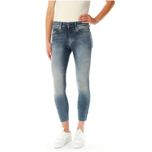 Cropped Skinny Fit Highwaist Jeans , Damen, Größe: W24 L32 - G-Star - Modalova