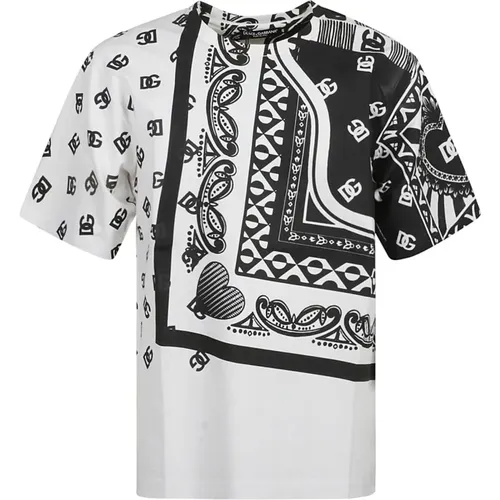 T-Shirts , male, Sizes: S, M, L, XL - Dolce & Gabbana - Modalova