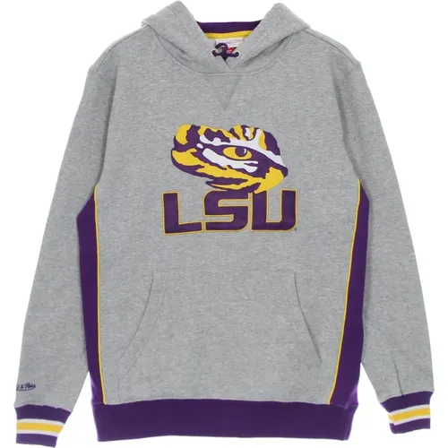 LSU Tigers Heavyweight Fleece Hoodie , Herren, Größe: S - Mitchell & Ness - Modalova