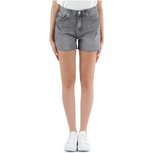 Mom Fit Denim Shorts Five Pockets , female, Sizes: W26, W25, W29, W28, W27, W24 - Calvin Klein Jeans - Modalova