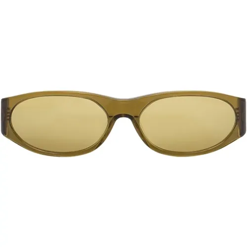 Italienische Sonnenbrille mit ovalem Rahmen - Flatlist - Modalova