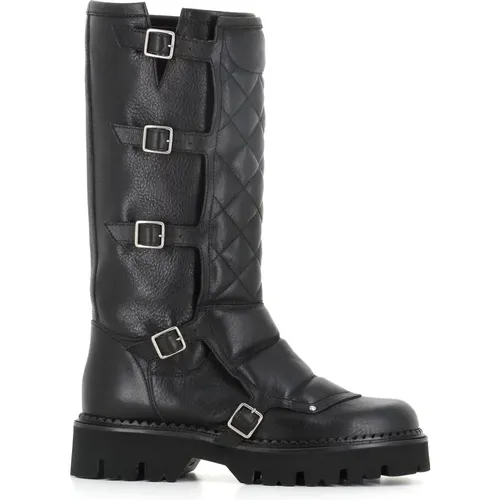 Schwarze Leder-Bikerstiefel SARTORE - SARTORE - Modalova