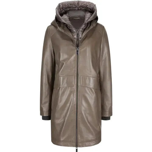 Parka mit Two-Tone Effekt und verstellbarem Saum , Damen, Größe: 2XL - Milestone - Modalova