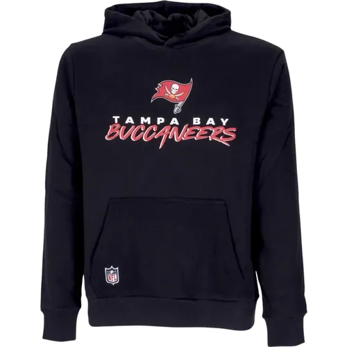 NFL Script Team Hoody Schwarz/Scarlet , Herren, Größe: S - new era - Modalova