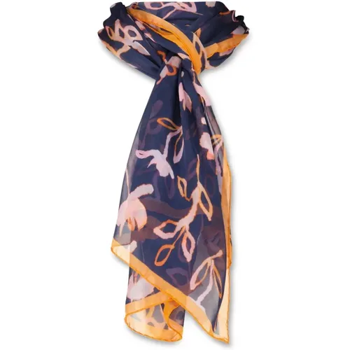 Silk Scarf with Abstract Pattern , female, Sizes: ONE SIZE - PS By Paul Smith - Modalova