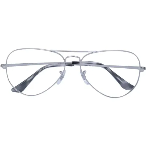 Silver Optical Frame Stylish and Versatile , unisex, Sizes: 58 MM - Ray-Ban - Modalova