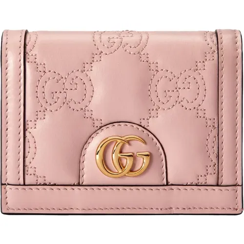 Quilted Logo Wallet , female, Sizes: ONE SIZE - Gucci - Modalova
