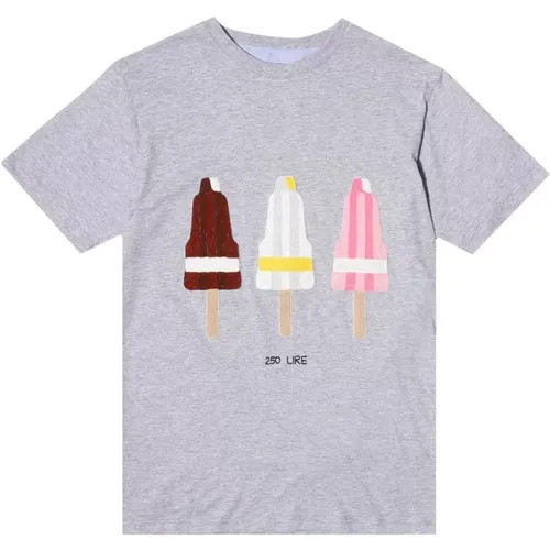 Abstrakt Eiscreme Besticktes T-Shirt - Lc23 - Modalova
