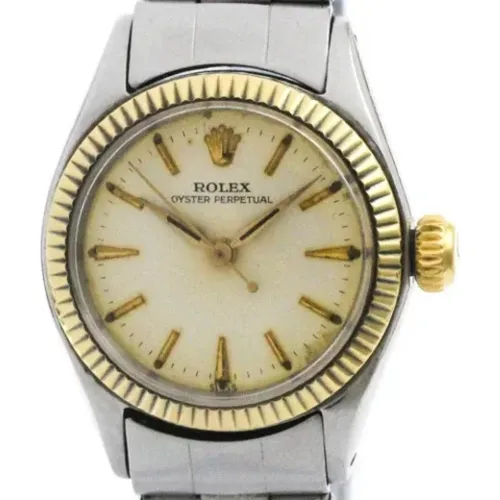 Pre-owned Stainless Steel watches , female, Sizes: ONE SIZE - Rolex Vintage - Modalova