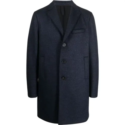Boxy Jacquard Coat , male, Sizes: L - Harris Wharf London - Modalova