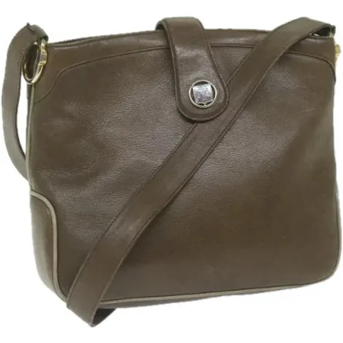 Pre-owned Leder Schultertasche , Damen, Größe: ONE Size - Celine Vintage - Modalova