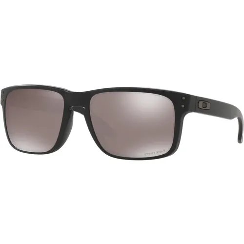 Matte Schwarze Sonnenbrille mit Prizm , Herren, Größe: 55 MM - Oakley - Modalova