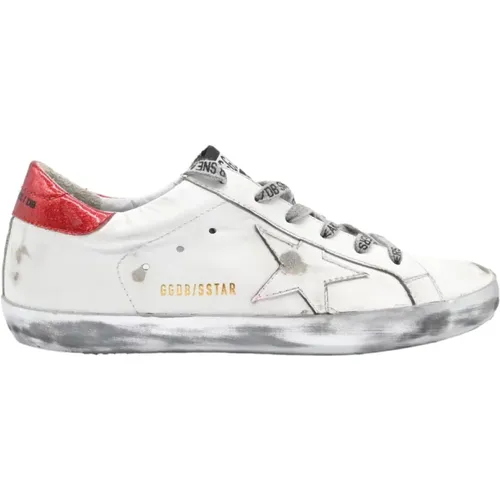 Superstar and Red Sneakers , Damen, Größe: 39 EU - Golden Goose - Modalova