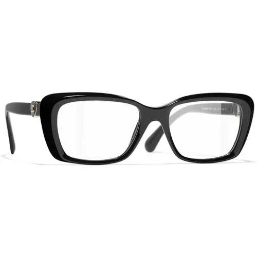 Schwarze Optische Brille Stilvoll und vielseitig , Damen, Größe: 52 MM - Chanel - Modalova