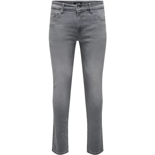 Moderne Slim Fit Jeans , Herren, Größe: W33 L34 - Only & Sons - Modalova