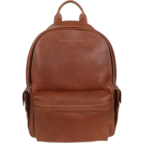 Stylish Men's Bucket Bag & Backpack , male, Sizes: ONE SIZE - BRUNELLO CUCINELLI - Modalova
