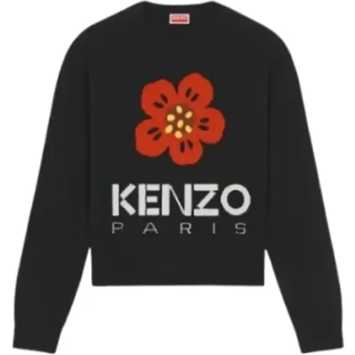 Boke Flower Langarm Pullover , Damen, Größe: M - Kenzo - Modalova