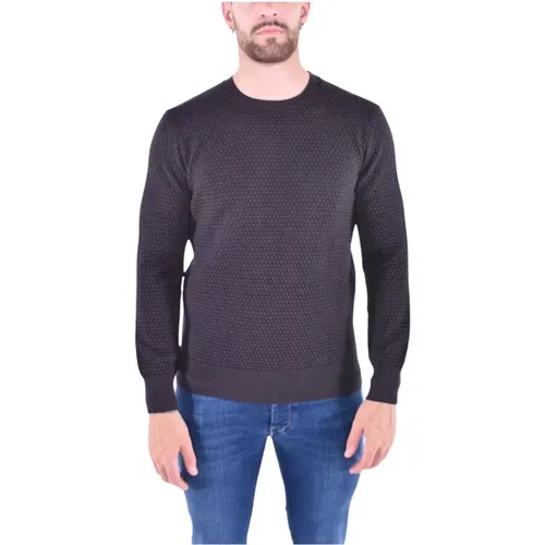 Patterned Crewneck Sweater , male, Sizes: XL, L, S, M - Kangra - Modalova