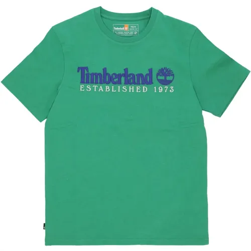 Grünes Celtic Streetwear Tee , Damen, Größe: M - Timberland - Modalova