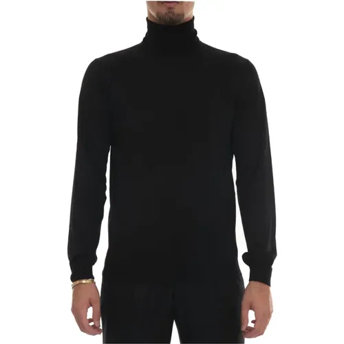 Merino Wool V-Neck Pullover Slim Fit , male, Sizes: 3XL, 4XL, L - Hindustrie - Modalova