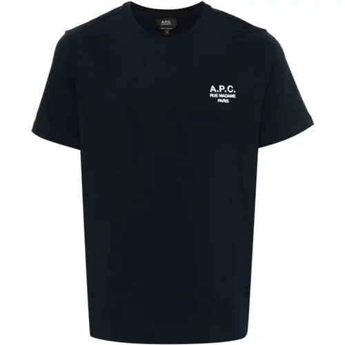 Logo Embroidered T-Shirt , male, Sizes: XL, M, L - A.p.c. - Modalova