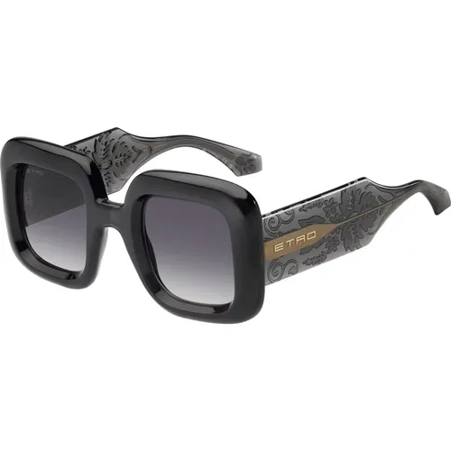 Grey Shaded Sunglasses , female, Sizes: 48 MM - ETRO - Modalova