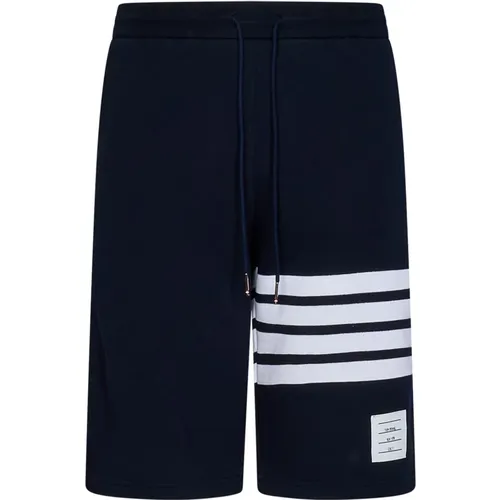 Blaue Loopback Shorts Ss23 , Herren, Größe: L - Thom Browne - Modalova