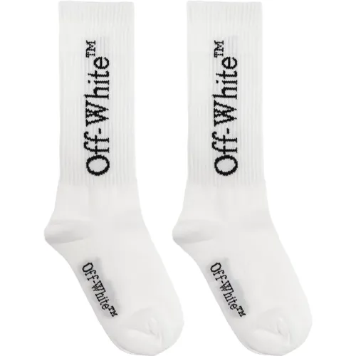 Baumwollsocken mit Logo Off White - Off White - Modalova